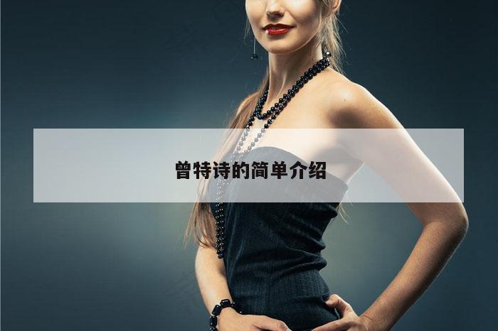 曾特诗的简单介绍